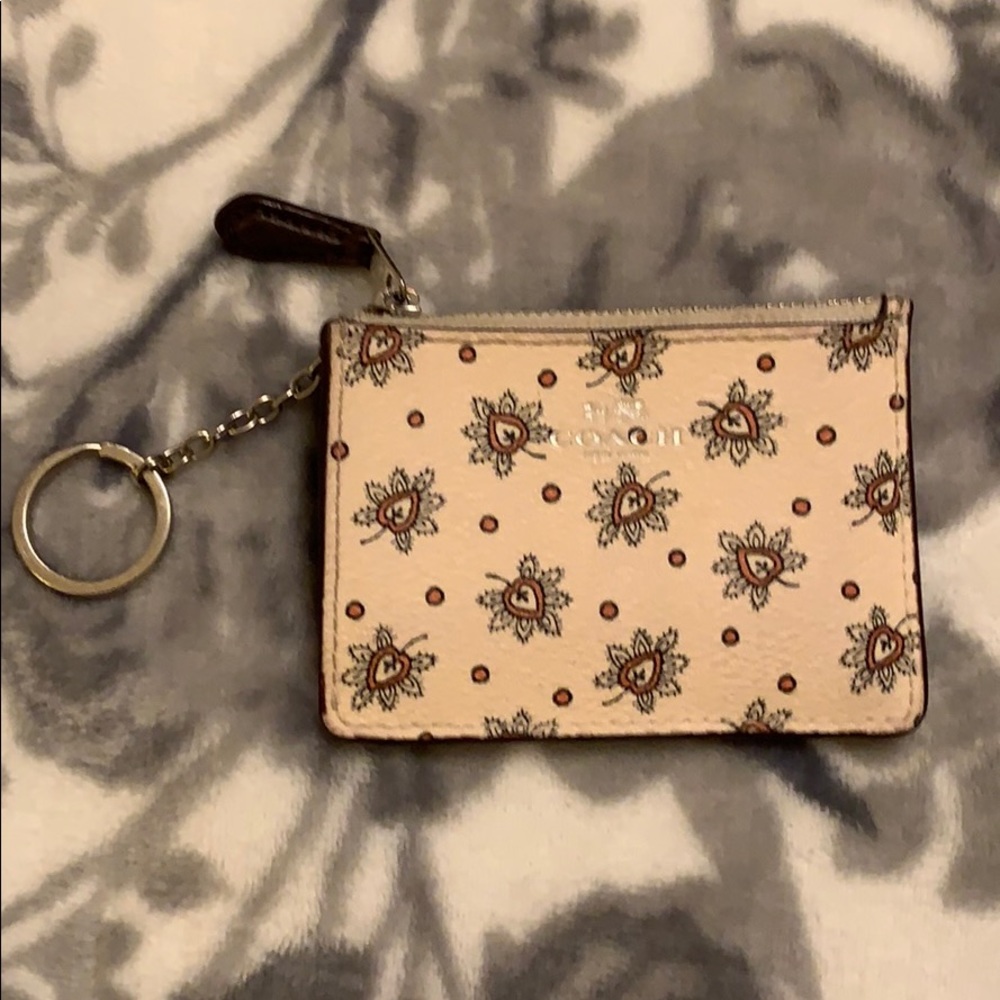 Coach card holder and key ring